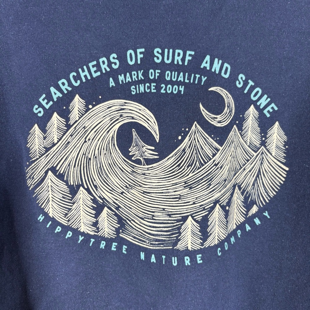 HippyTree Navy Crewneck Sweatshirt - Picture 7 of 8